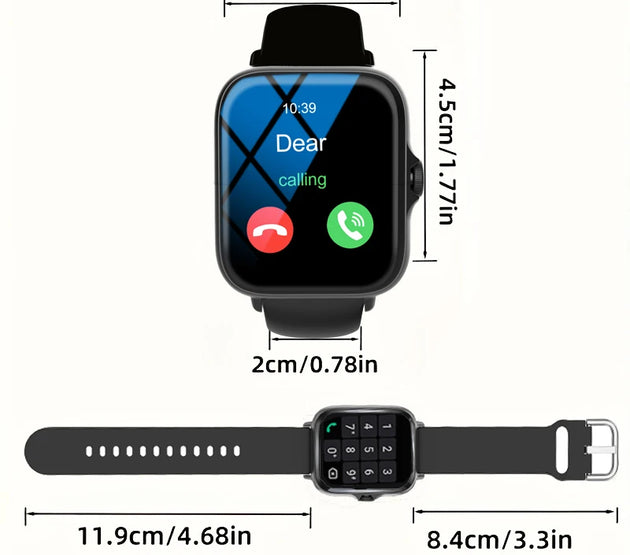 Smart watch, multi-sport mode, message reminder, multiple APP reminders, suitable for men and women, custom wallpaper