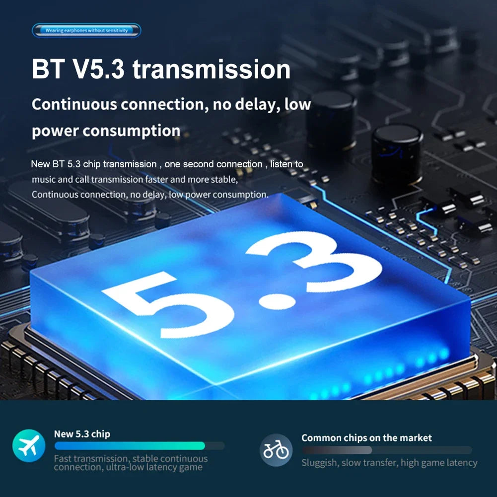 Comfortable IPX5 Waterproof Bone Conduction Earbuds with Bluetooth 5.3 Ergonomic Design for Sports and Gaming