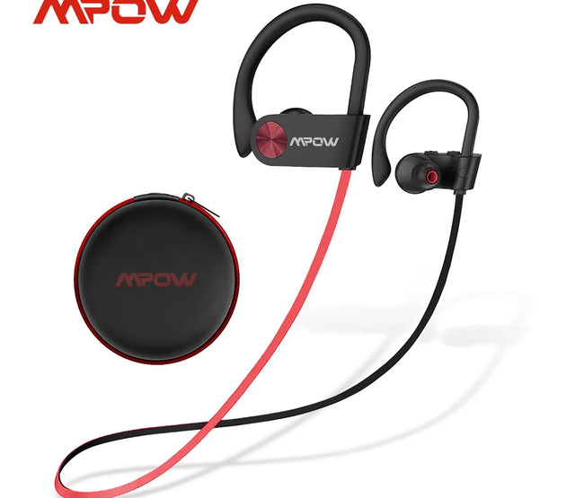 Mpow Flame IPX7 Waterproof Bluetooth Headphones V5.3 Earphone with CVC6.0 Noise Canceling Mic HiFi Stereo Wireless Sport Earbuds