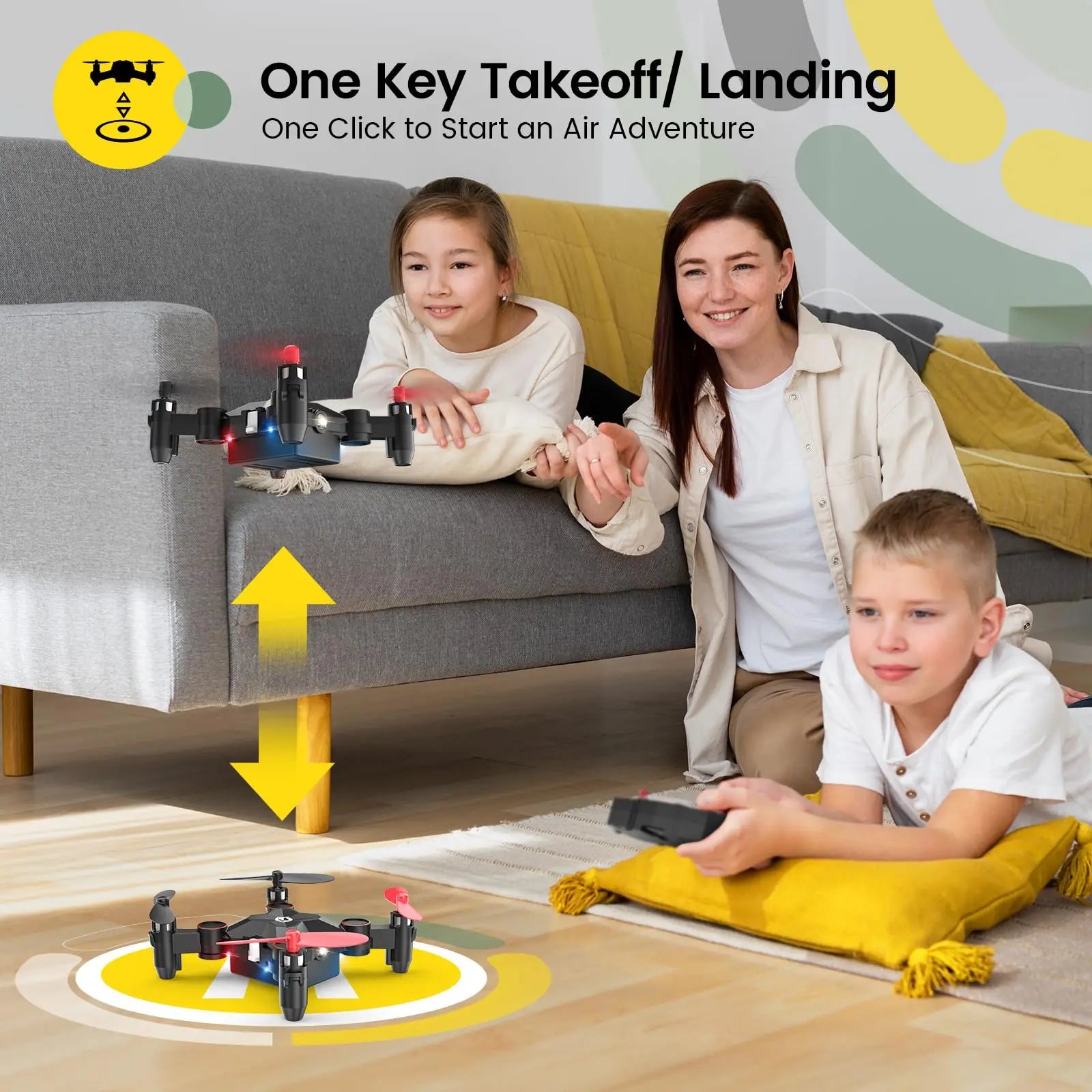 Holy Stone HS190 Mini Nano Drone, Foldable, Portable, Altitude Hold, 3D Flips, Headless Mode, Easy for Beginners