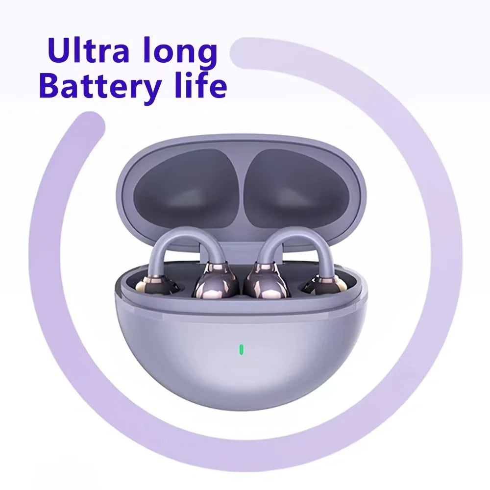 2025 New Ear Clip Wireless Earphones No In Ear, Long Endurance, Listening to Music, Low Latency, Gaming Earphones, Comfortable t