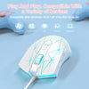 AJ52 RGB Lightweight Gaming Mouse, Programmable 7 Buttons, Ergonomic LED Backlit USB Gamer Mice for Windows Mac OS Linux
