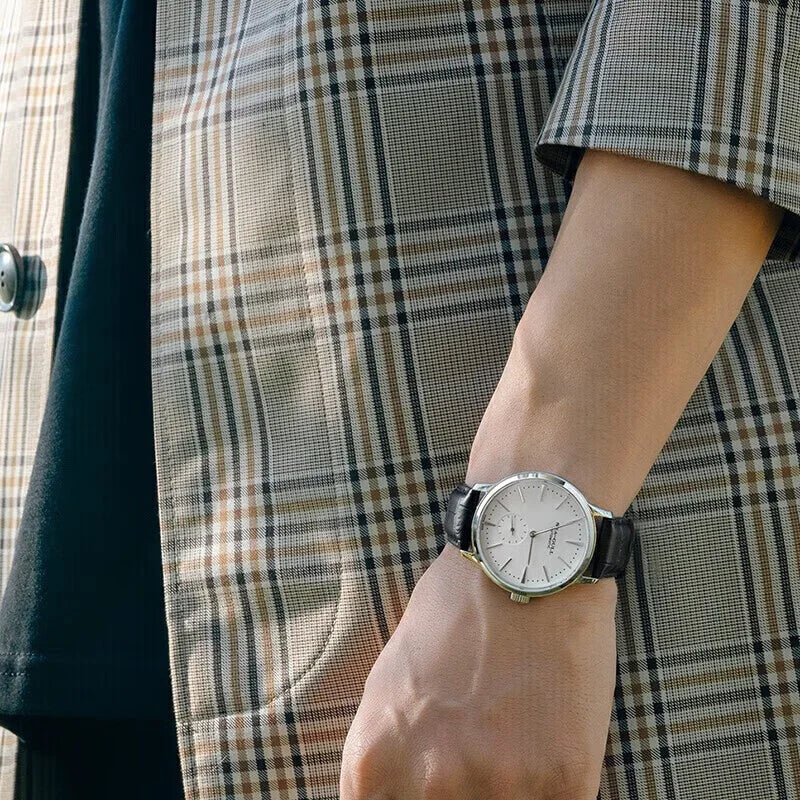 Seagull New Business Watch Men's Mechanical Wristwatches 50m Waterproof Leather Valentine Male Watches relogio masculino 6075