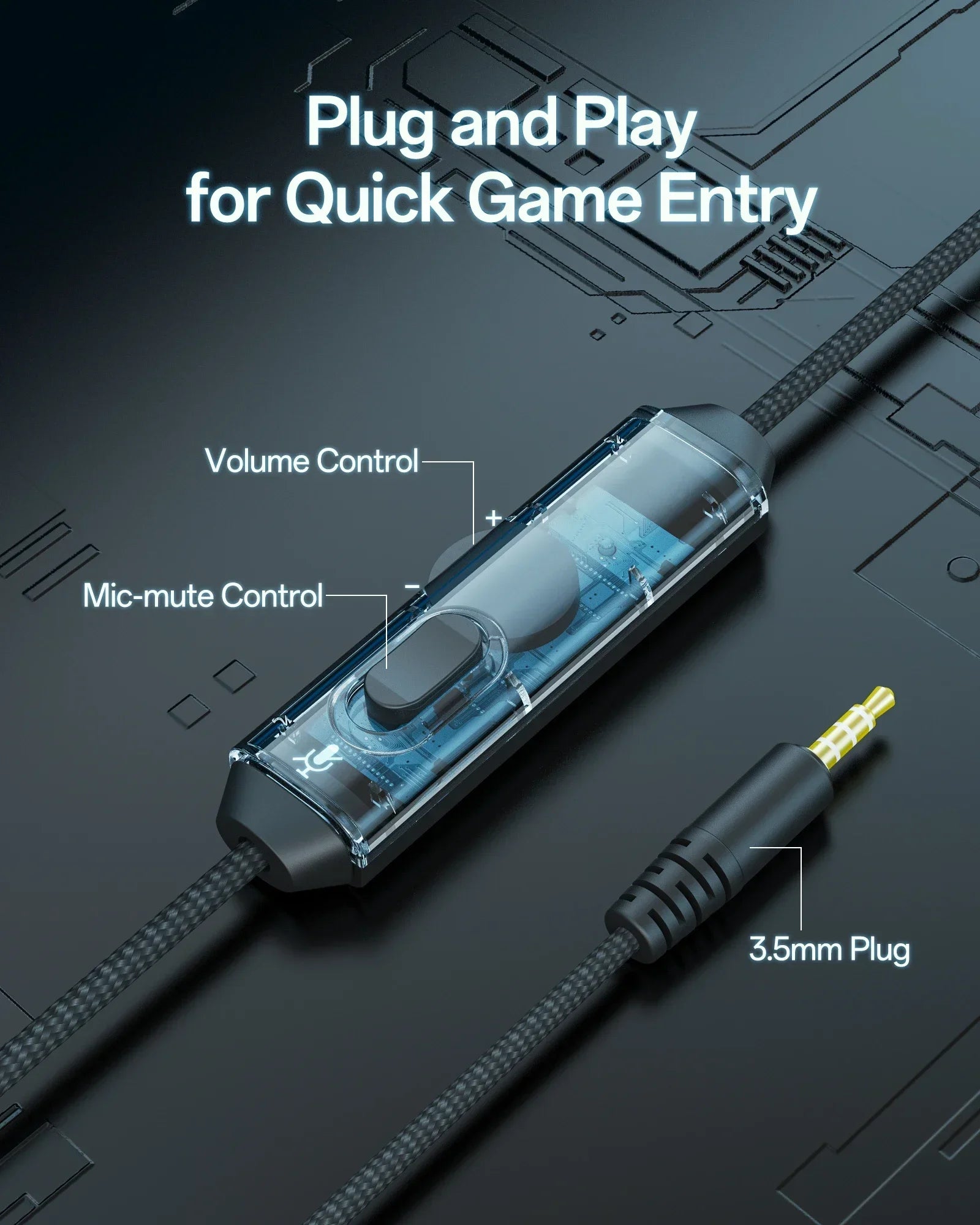 NUBWO N16 Wired Gaming Headsets for Xbox PS5 PS4 PlayStation Switch Mac Over Headphones with MIC Stereo Sound Wired Xbox Headet