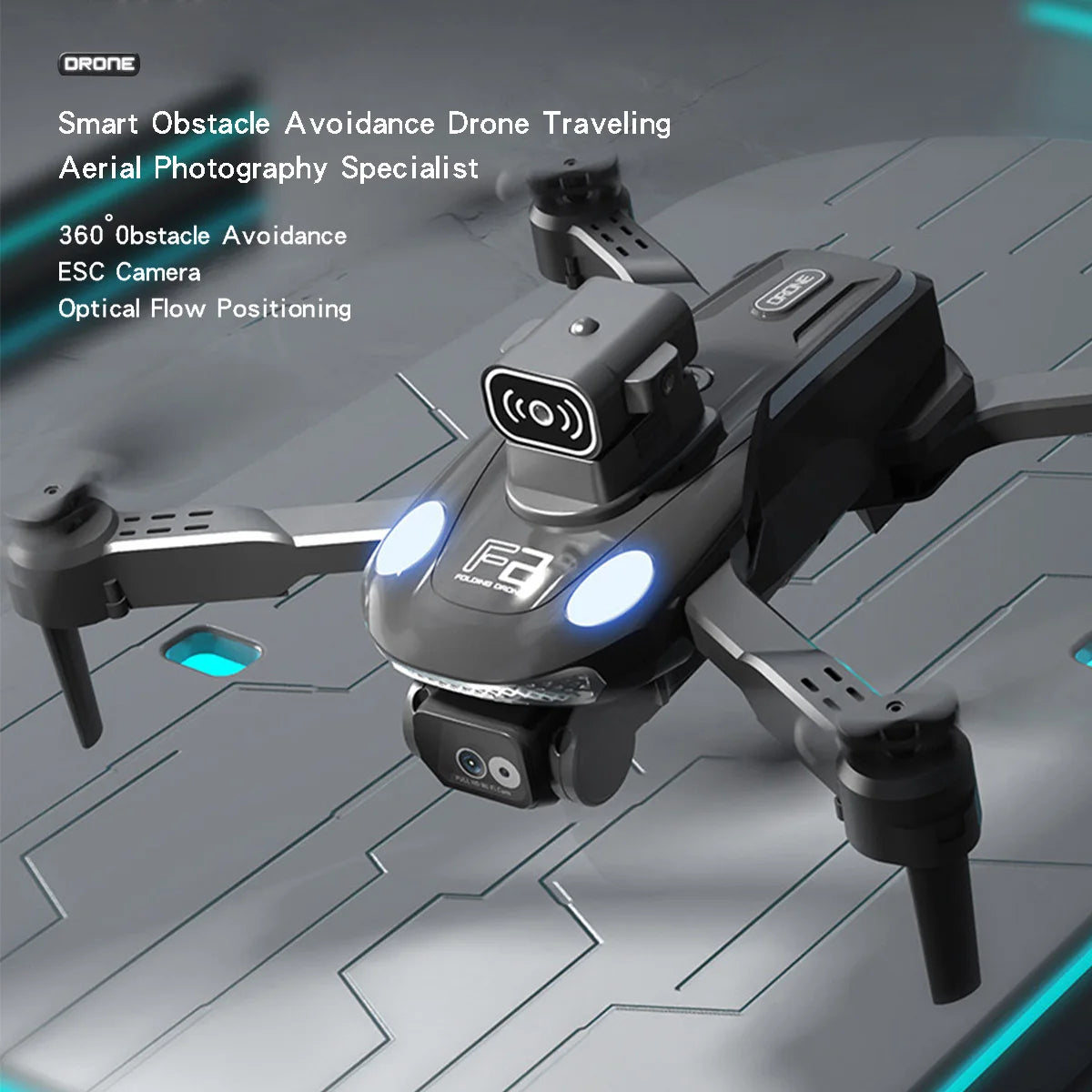 F2 Drone 4K Ultra HD Camera Long Battery Life Intelligent Flight Modes Foldable Design GPS Tracking Precision