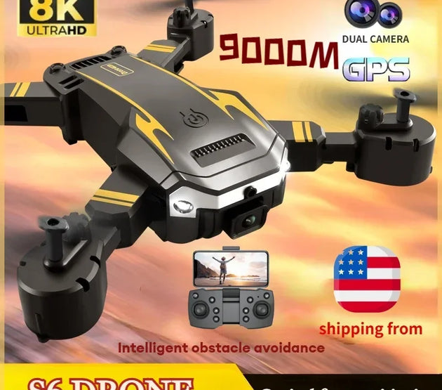 2025 New QJ S6/G6 GPS Drone 4K Professional HD Camera Foldable Quadcopter RC Helicopter FPV WIFI Obstacle Avoidance C0 Dron toys