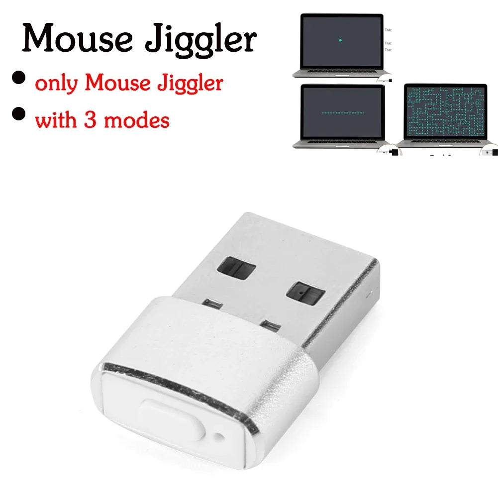 Mouse Jiggler Undetectable Mouse Mover Virtual Mouse Movement Simulator with ON/OFF Switch for Computer Awakening Lock Screen