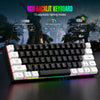 60% wired game keyboard, RGB backlit ultra-small keyboard, waterproof portable, computer/MAC game keyboard
