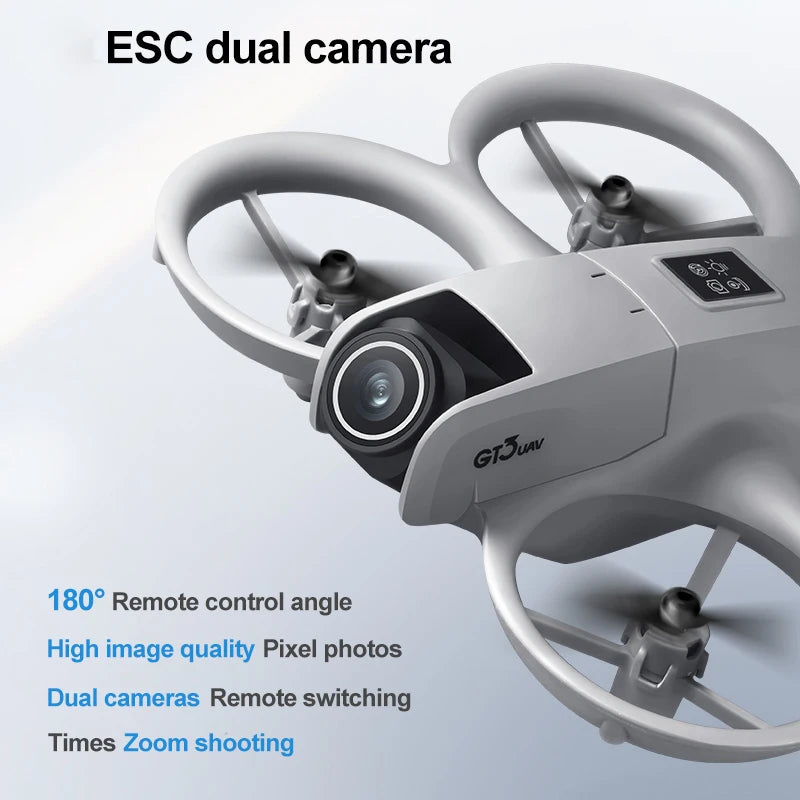 GT3 Mini Drone 180° Lens Aerial Photography High Definition Professional Aircraft Remote Control Plane