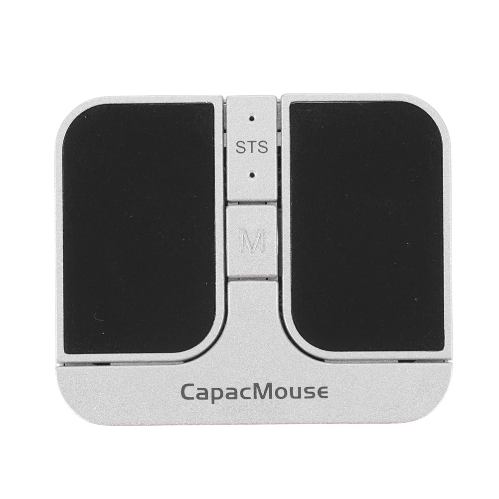 Ultra Thin Wireless Computer Mouse 3 Mode Mini Capacitive Mouse BT 5.2/2.4G/USB 3 Levels DPI with Receiver for Laptop PC