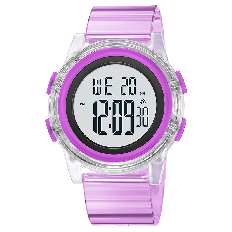 SKMEI Sport Watch For Women Digital Watches Mens 50m Waterproof LED Blue Green Big Dial Women's Electronic Wristwatch Relogio