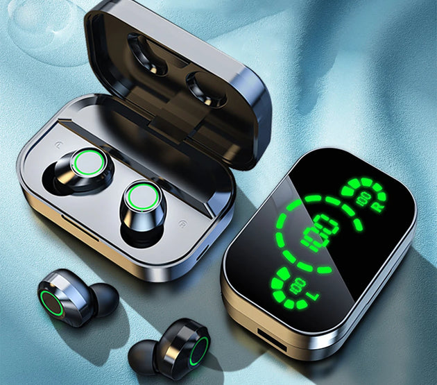 New TWS Wireless Bluetooth Earphones Sport Stereo Headphones HiFi Music Earbuds With Built-in Microphone HD Call Gaming Headset