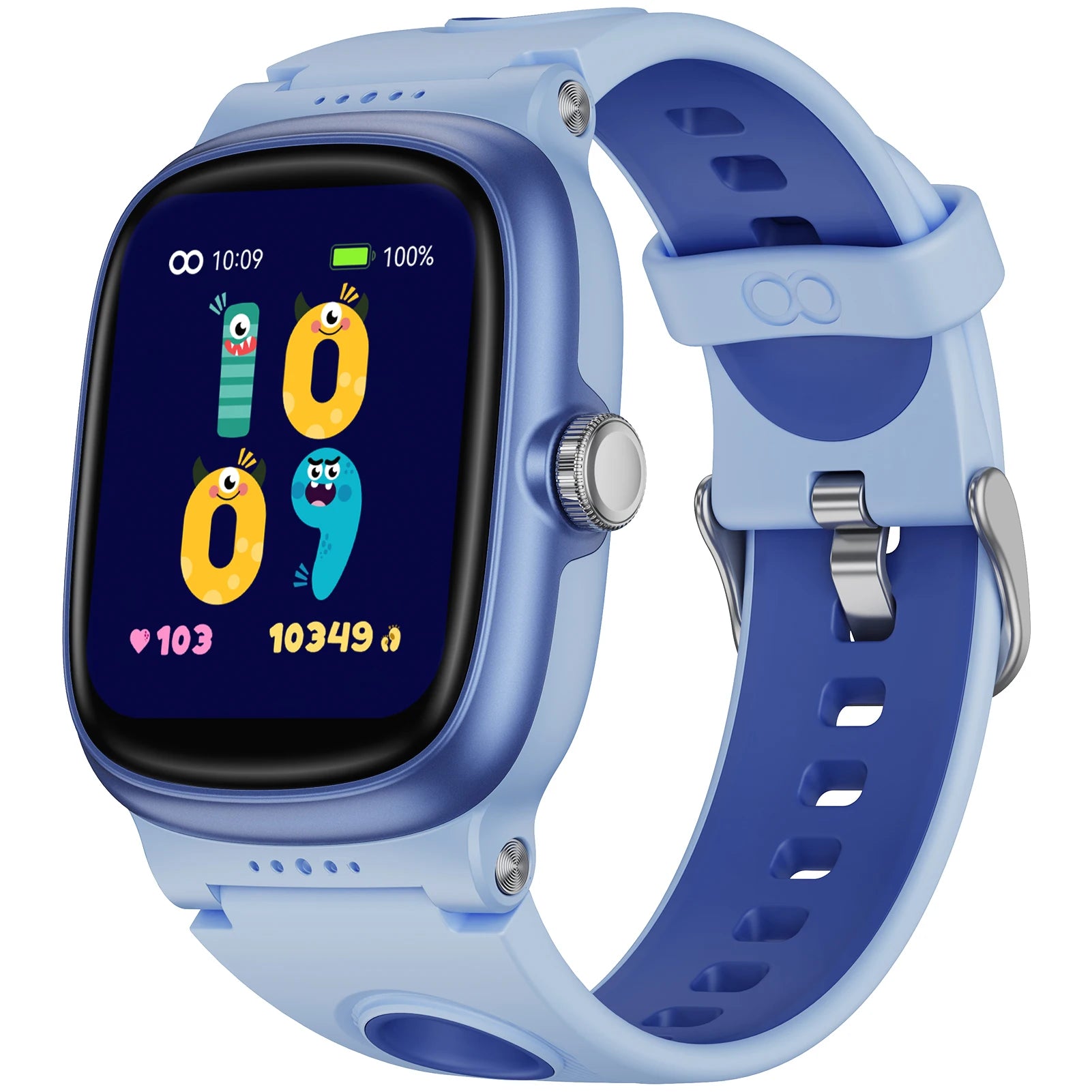 Smart Watch for Kids with Heart Rate Sleep Monitor, Games/Alarm/IP68 Waterproof Smart Watch for Boys Girls, Step Calorie Pedomet
