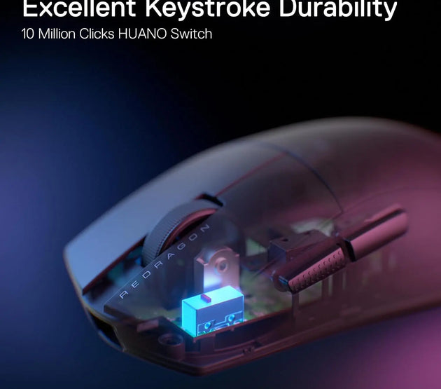 Redragon M916 Wireless Gamer Mouse, 49G Ultra-Light 8K DPI 2.4G Wireless Gaming Mouse w/Ergonomic Natural Grip Build