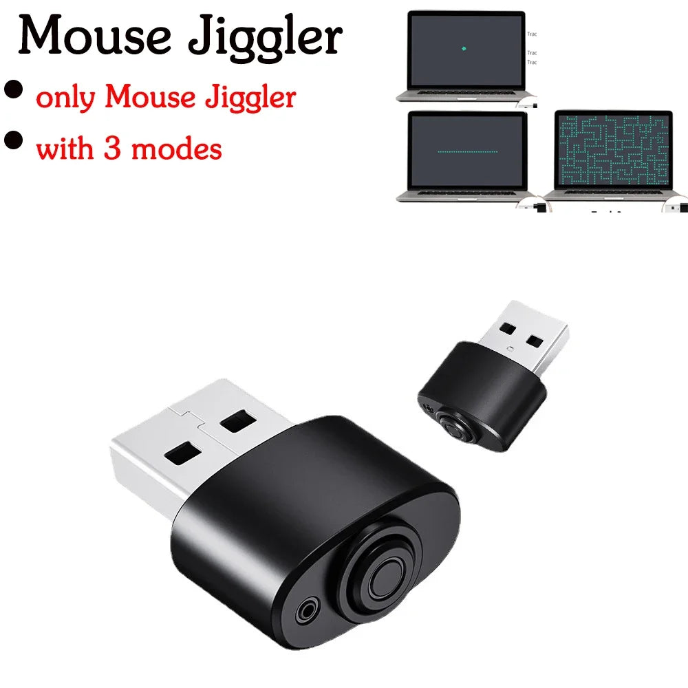 Mouse Jiggler Undetectable Mouse Mover Virtual Mouse Movement Simulator with ON/OFF Switch for Computer Awakening Lock Screen