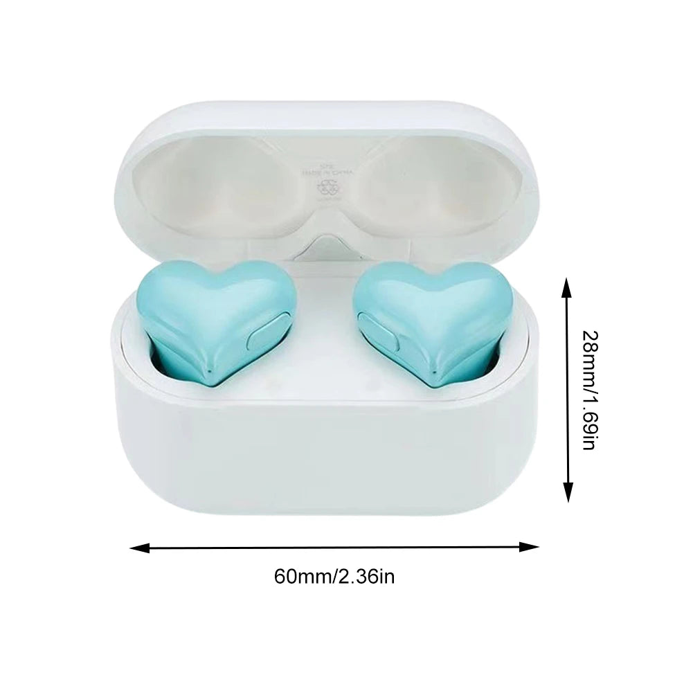 Wireless Earphones Music Headphones Heartbuds Bluetooth-compatible In Ear Noice Cancelling Women Fashion