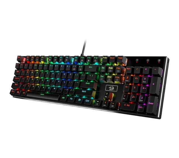 Redragon K556 RGB LED Backlit Wired 104 Keys Hot-Swap Noise Absorbing Foams Mechanical Gaming Keyboard