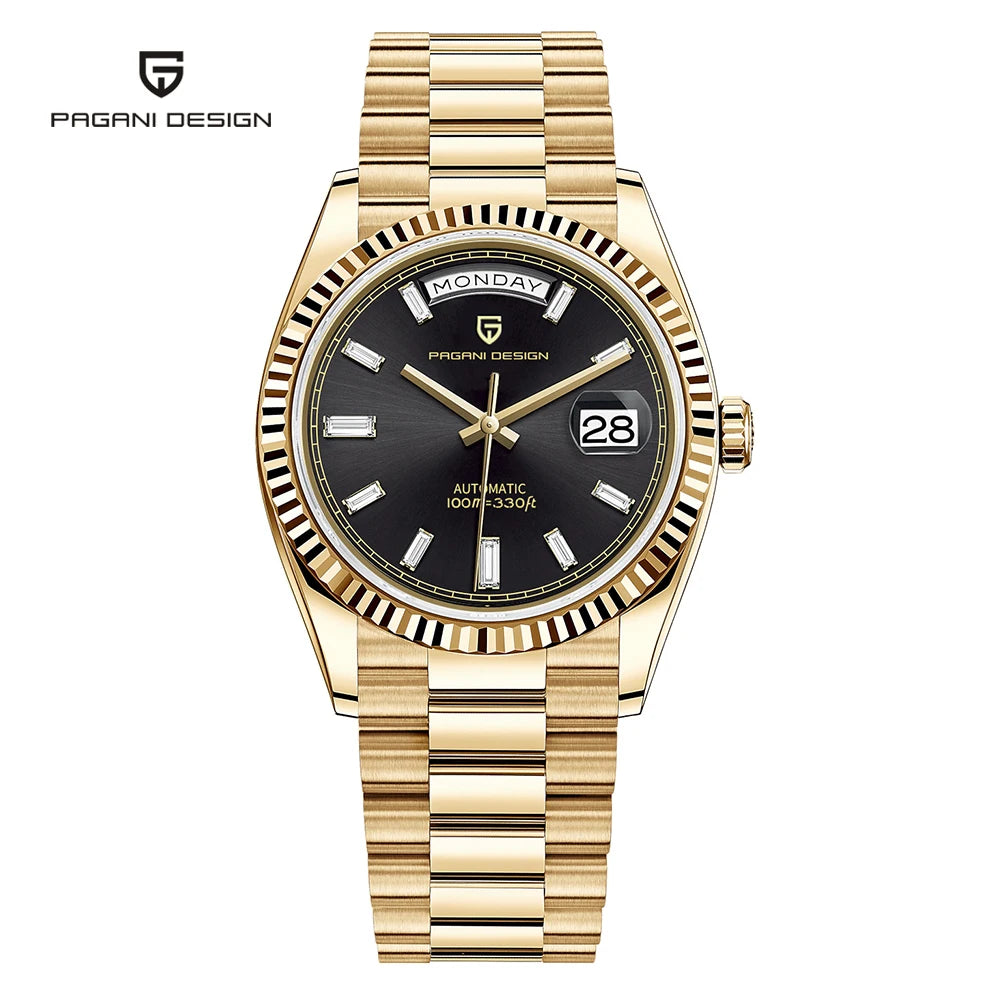 2025 New PAGANI DESIGN DD36 Man Watch Rose Gold Luxury Men Mechanical Watches Sapphire Mirror Automatic Watch For Men Waterproof