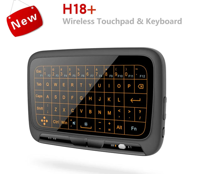 2.4GHz Air Mouse Keyboard USB Dongle Receiver Full Screen Touch QWERTY Keyboard Touchpad Plug And Play for Android Google TV Box