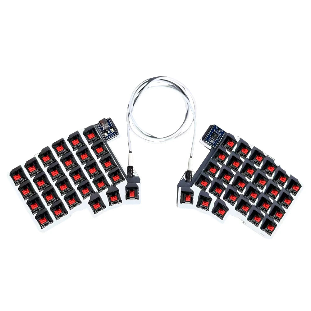 Split Keyboard Wired Ergonomics Keyboard Hot Swap Programmable Keyboard Left Right Hand Keyboard Customized PC Gamer Accessories