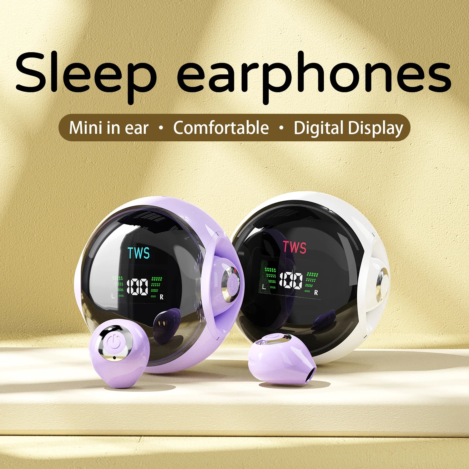 In ear wireless Bluetooth earbuds with high-definition calling and long battery life, suitable for cycling and sports headphones