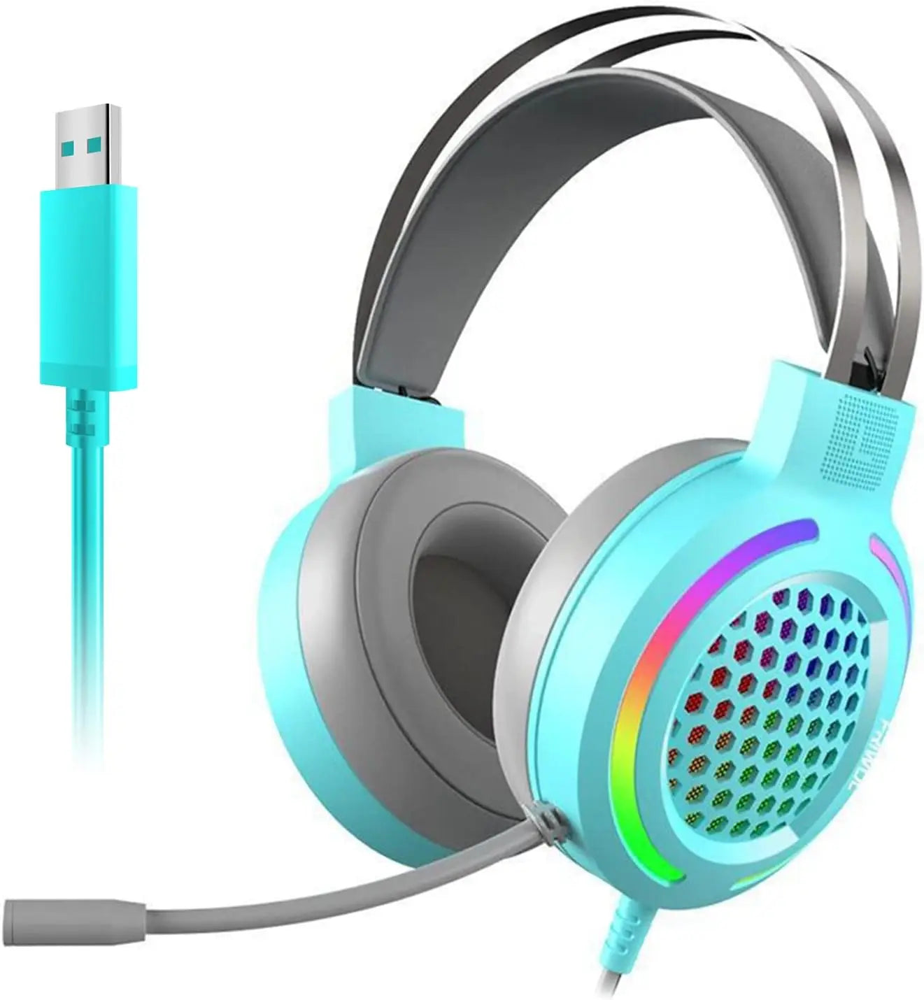 Headphones Wired with Microphone, Over Ear 3.5mm Plug in Headphones Corded