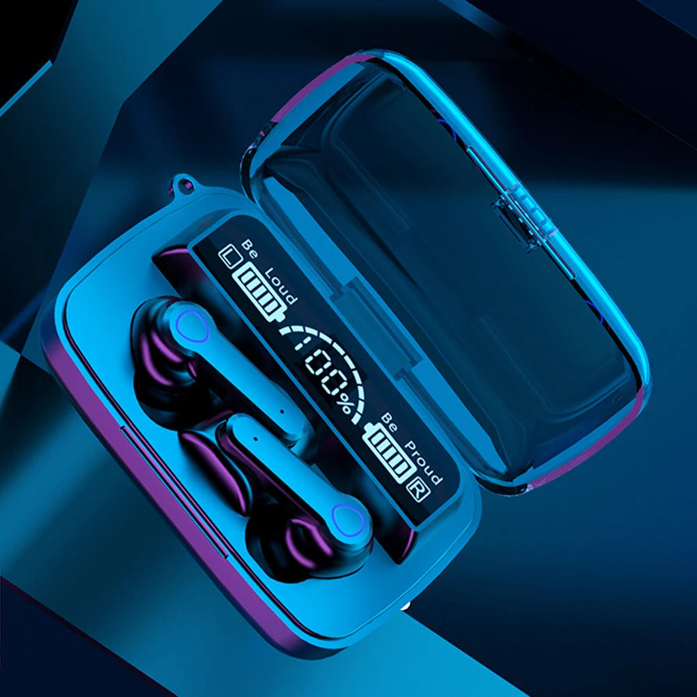 Wireless Headphones LED Digital Display In Ear Headset Bluetooth-Compatible IPX7 Waterproof for Apple Android 3rd 4th Phone