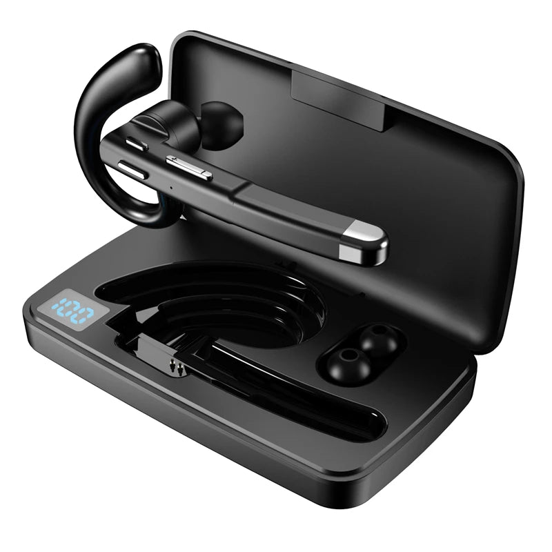 Wireless Bluetooth Headphones,Earbuds with Mic for Phone Hands-free ,Business Sports Waterproof Headset,Ear hook Earphone