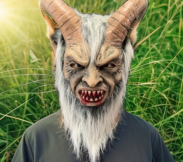 Dark Night Diablo Latex Mask, Realistic Face Mask, Halloween Christmas Party, Role Play, Bar Party Masks，   masquerade mask