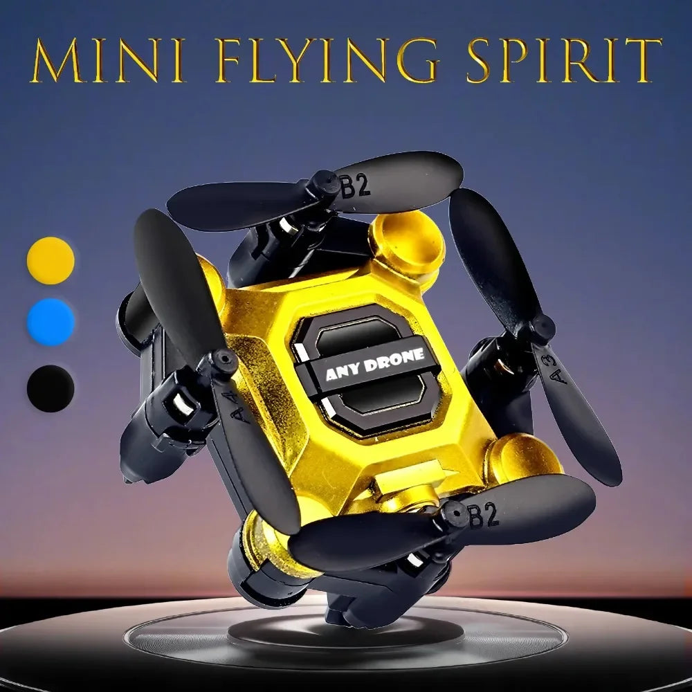 Foldable Mini Drone with 4K Camera, RC Drone for Kids and Adults, FPV Drone Quadcopter with 360 Flip,Trajectory Flight-Gold