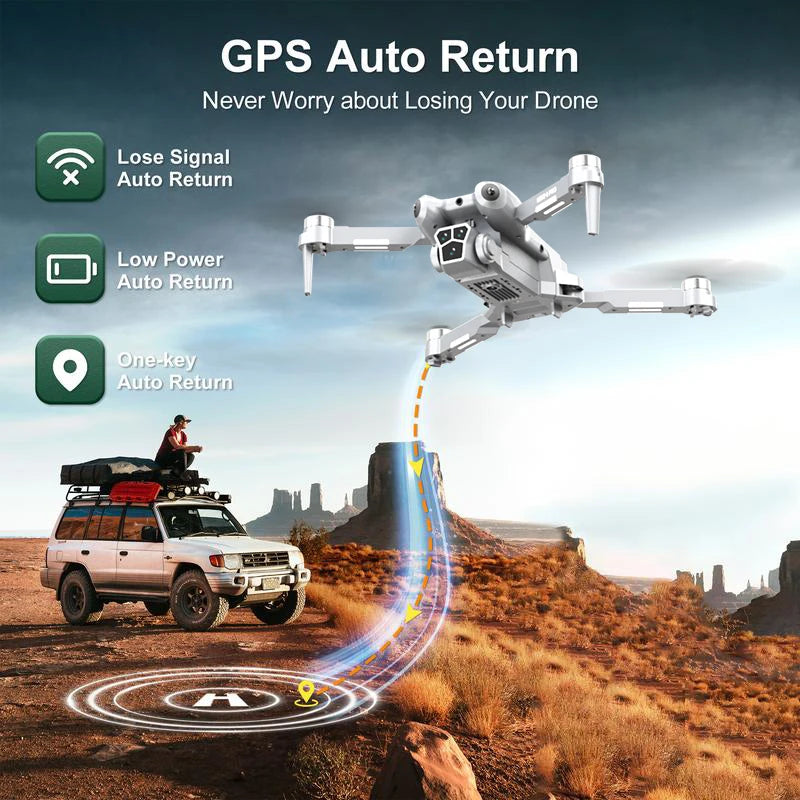 H10 drone, 8K camera intelligent obstacle avoidance, optical flow positioning precise hovering shooting,
