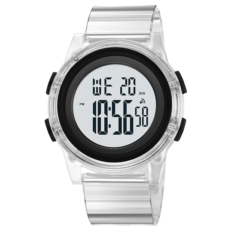 SKMEI Sport Watch For Women Digital Watches Mens 50m Waterproof LED Blue Green Big Dial Women's Electronic Wristwatch Relogio