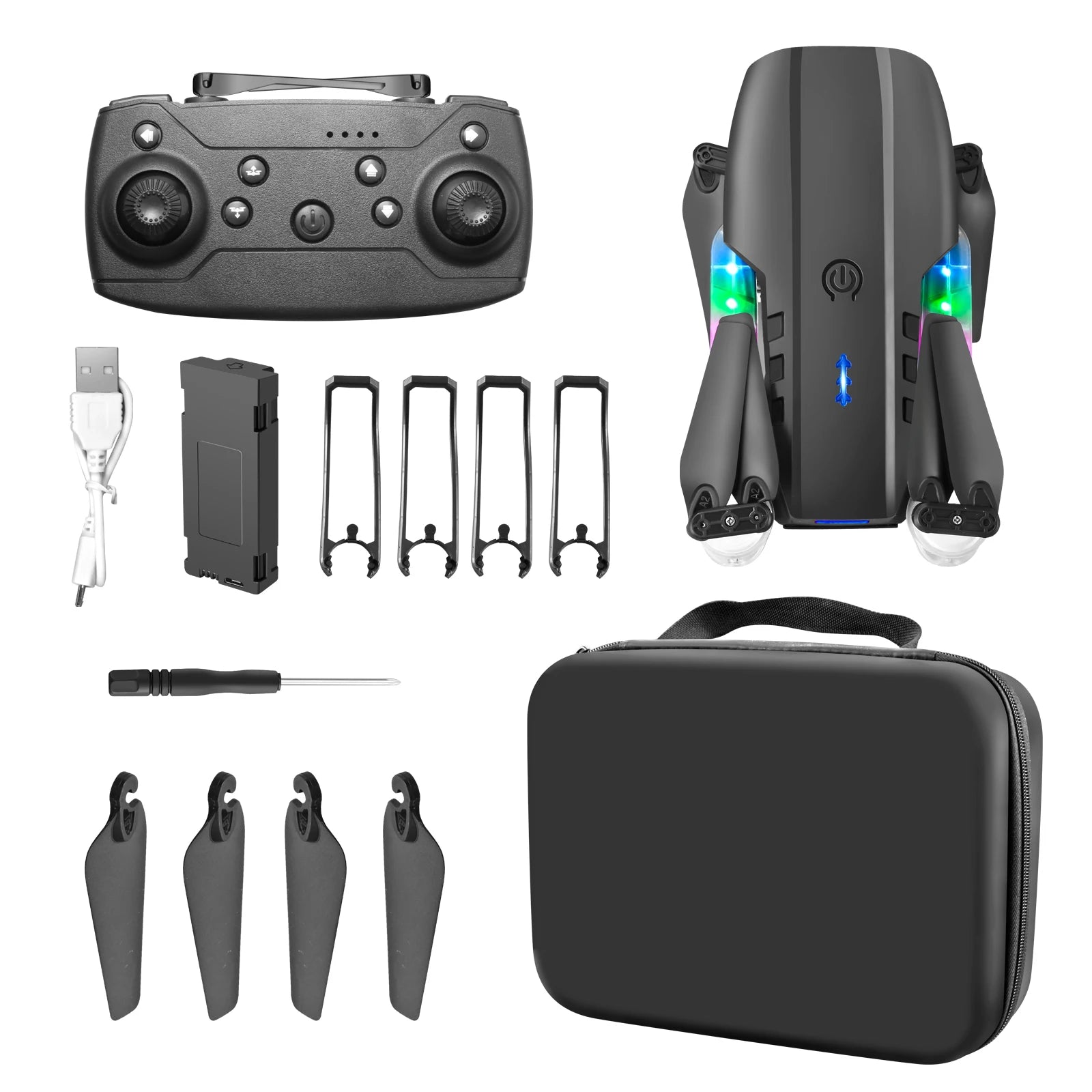 E99 Pro Dual Camera Drone MHD High Quality Folding Professional Drone with 4K Camera Remote Control Aircraft RC Quadcopter Toys