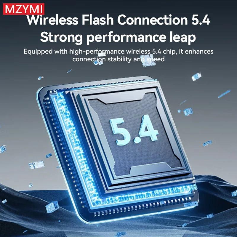 MZYMI S07 ANC Wireless Headset TWS Active Noise Cancelling In Ear Headphone Bluetooth ENC Music Earphone Support APP Control