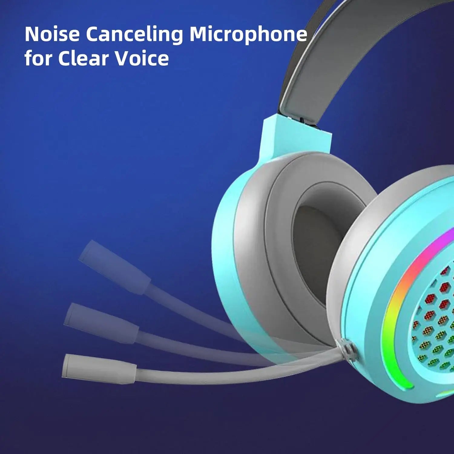 Headphones Wired with Microphone, Over Ear 3.5mm Plug in Headphones Corded