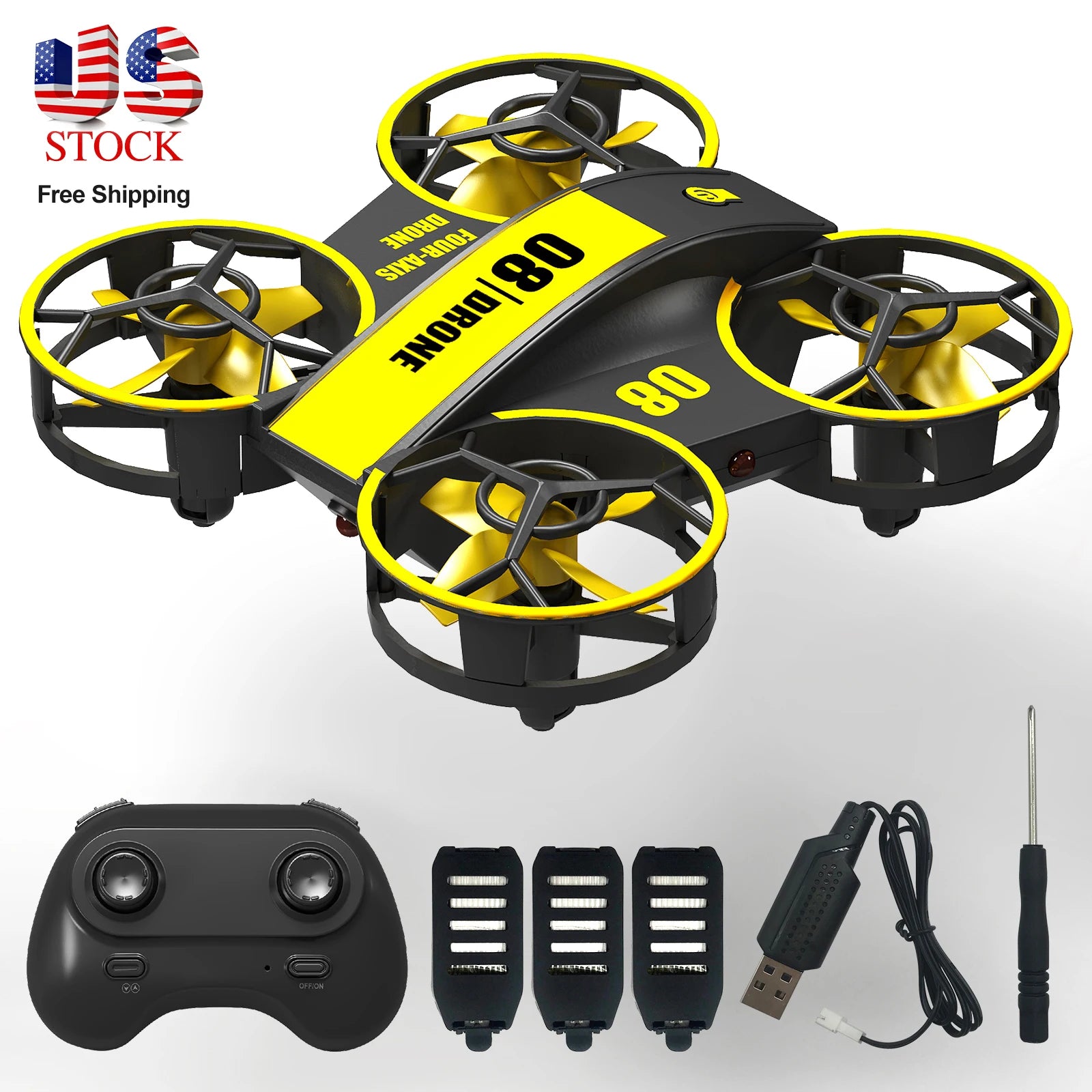 Mini Drone for Kids and Beginners,RC Quadcopter Indoor Helicopter, Mini Aircraft with Light\3D Flip\3 Batteries,Great Gifts