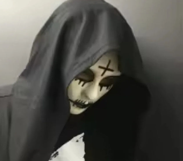 Wholesale Pack Horror Theme Mask - Scary Grin Halloween Party Props, Multi-Piece Adjustable Design, Unisex Costume Accessories