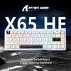 ATTACK SHARK X65 HE 65% Wired Gaming Keyboard with 8000 Hz Polling Rate, 0.01mm RT Accuracy, PBT Keycaps, QMK Driver, RGB