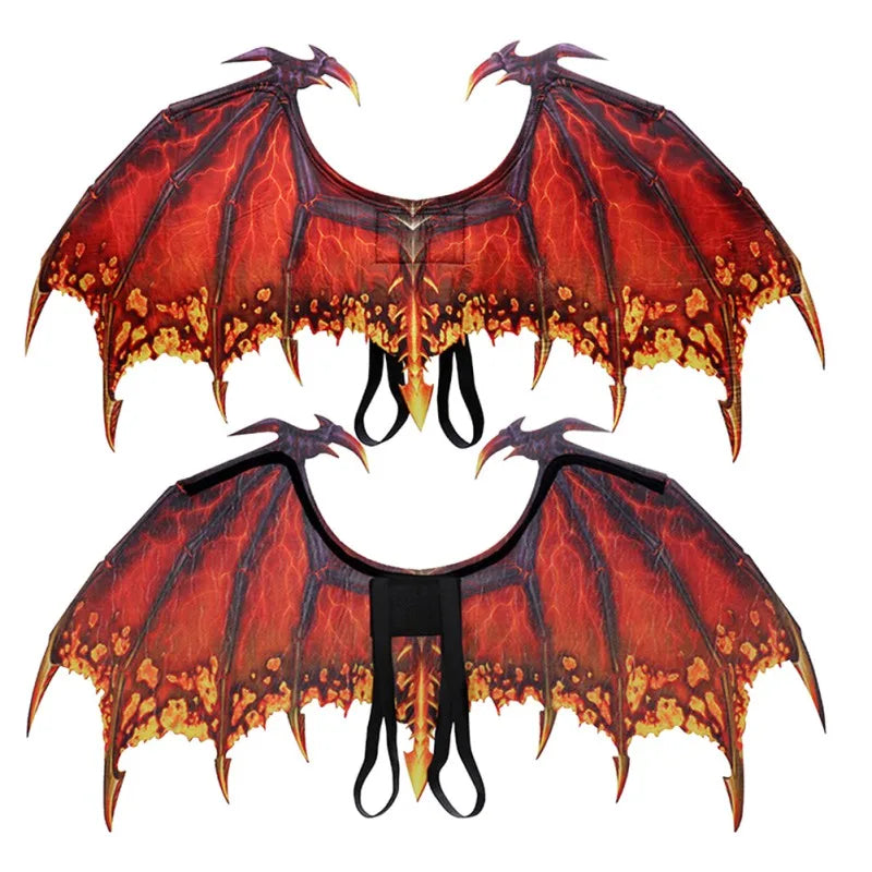 Halloween Dragon Wing Decoration Carnival Party Animal Costume For Adult Boy Girl Kids Dragon Cosplay Masquerade Party Decor