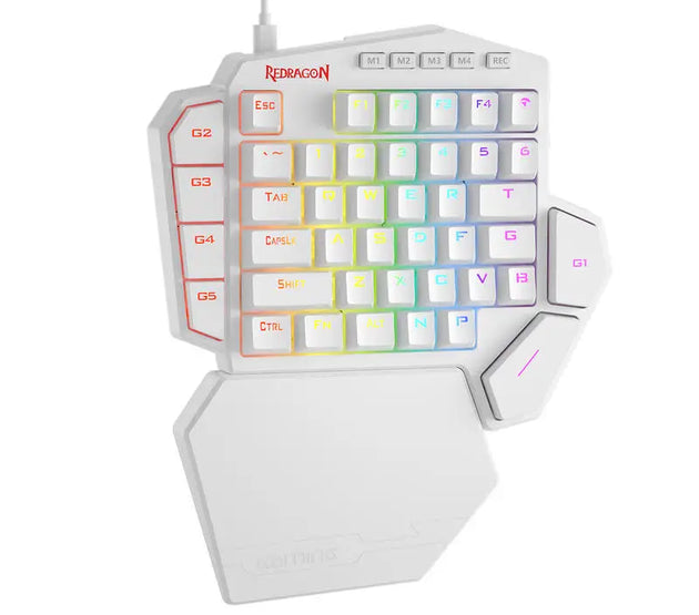 Redragon K585 DITI One-Handed RGB Mechanical Gaming Keyboard, 42 Keys Type-C Professional Gaming Keypad w/Upgraded Hot-Swappable