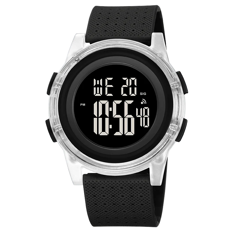 SKMEI Sport Watch For Women Digital Watches Mens 50m Waterproof LED Blue Green Big Dial Women's Electronic Wristwatch Relogio