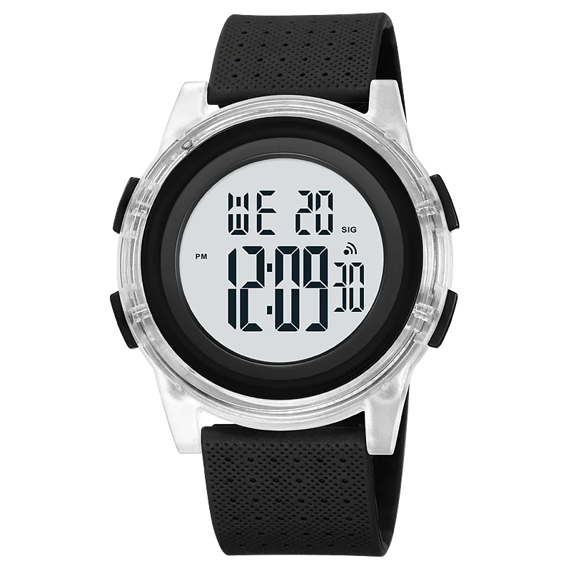 SKMEI Sport Watch For Women Digital Watches Mens 50m Waterproof LED Blue Green Big Dial Women's Electronic Wristwatch Relogio