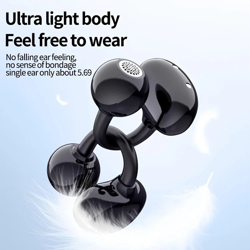 2025 New Ear Clip Wireless Earphones No In Ear, Long Endurance, Listening to Music, Low Latency, Gaming Earphones, Comfortable t