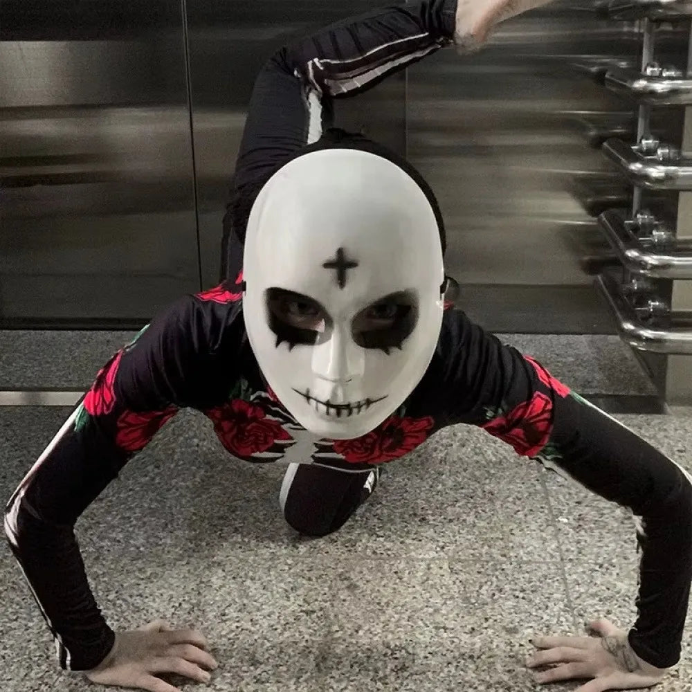 Wholesale Pack Horror Theme Mask - Scary Grin Halloween Party Props, Multi-Piece Adjustable Design, Unisex Costume Accessories