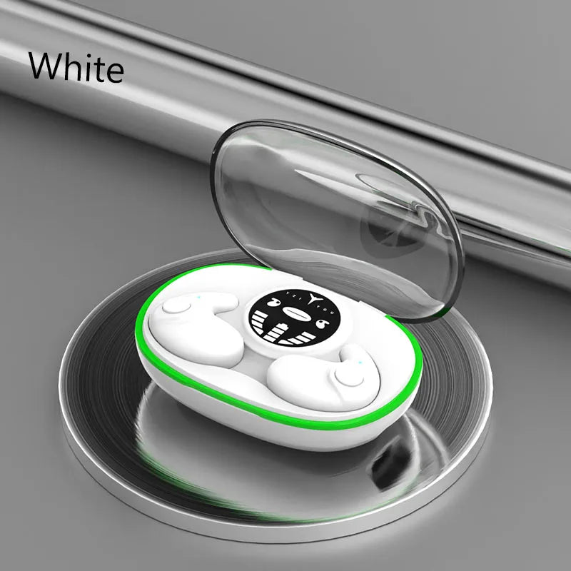 Sleep Earbuds for Side Sleepers Invisible Bluetooth Ear Buds 6H Playback Comfortable Sleeping Headphone for Sleeping,Travel,Work