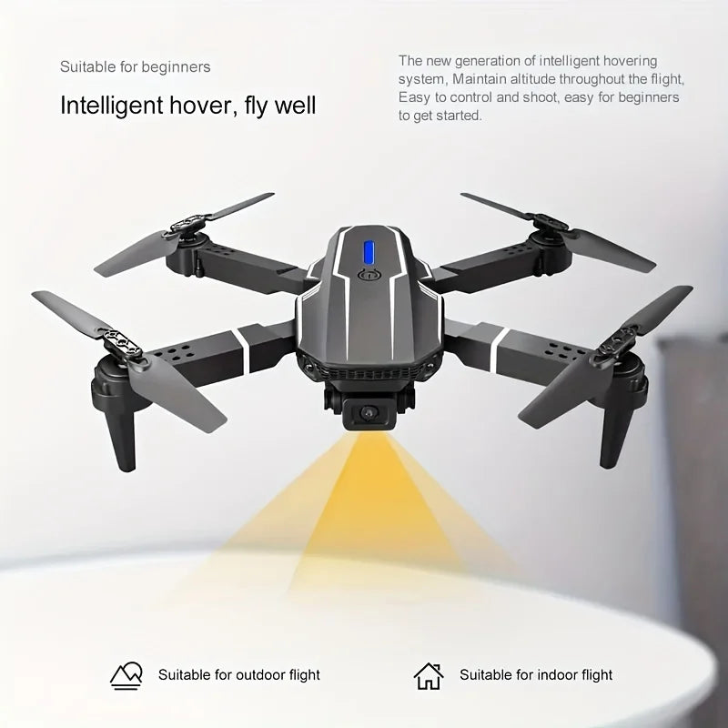 New Drone With Camera, Foldable Remote Control Drone Remote Control Drone Toy Beginner Men's Gift, Indoor And Outdoor Affordable