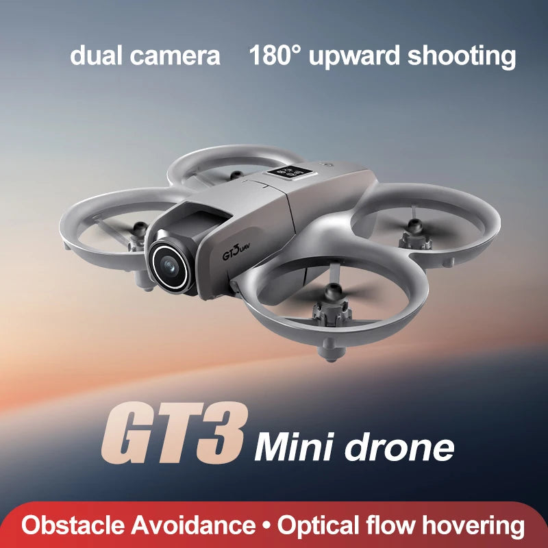 GT3 Mini Drone 180° Lens Aerial Photography High Definition Professional Aircraft Remote Control Plane