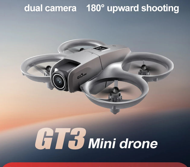 GT3 Mini Drone 180° Lens Aerial Photography High Definition Professional Aircraft Remote Control Plane