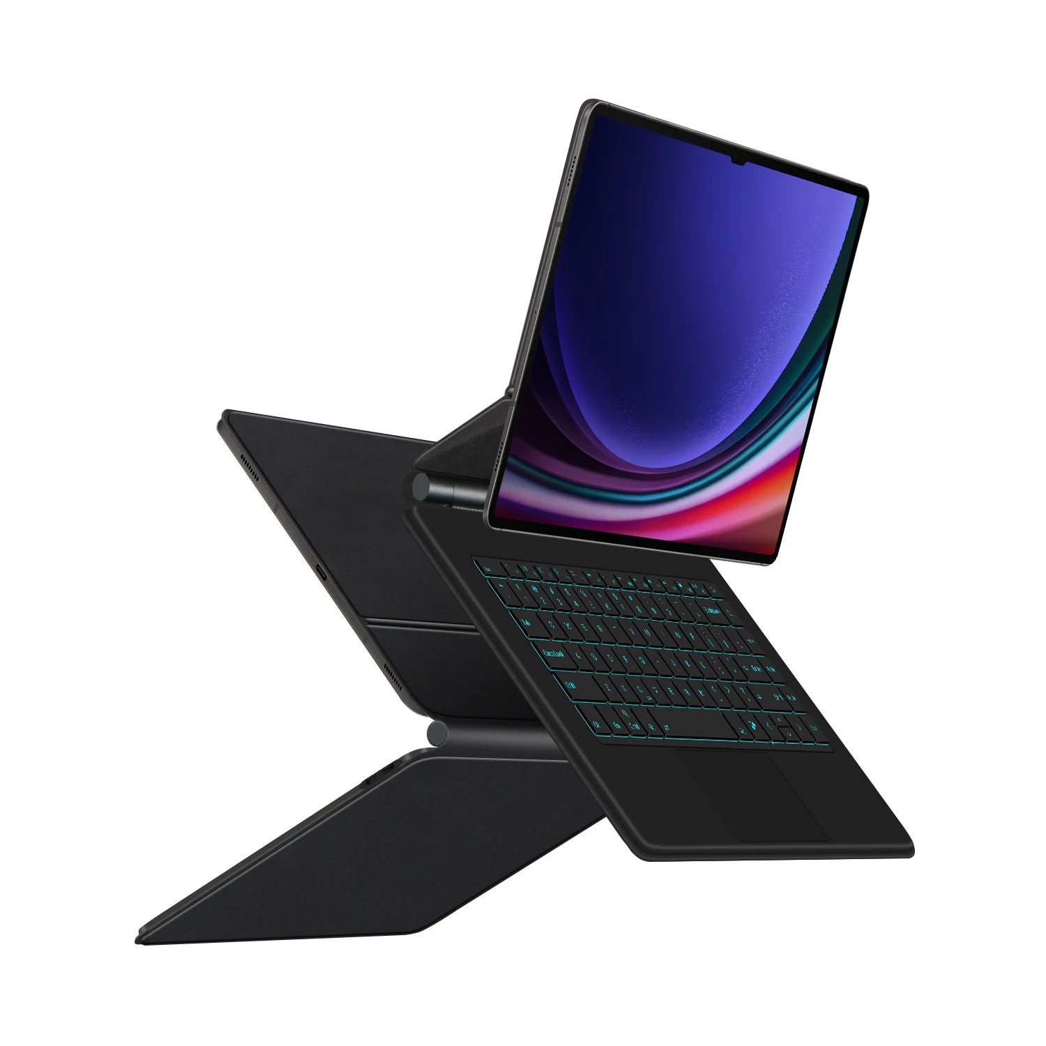 Book Cover Keyboard For Samsung Galaxy Tab S10 Ultra 14.6 inch S9 / S8 Ultra 14.6" Tablet Magic Keyboards Case AI Key Touchpad