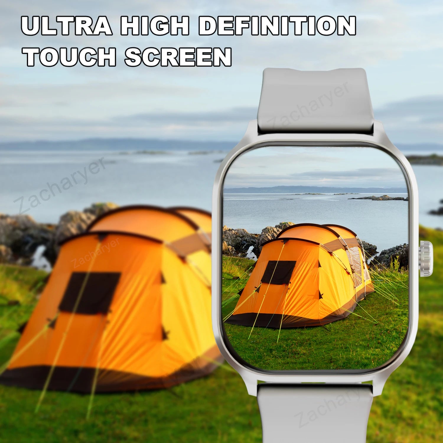 Smart watch, wireless calling/dial, multi-Sport mode, calling reminder and rejection, SMS reminder, for iPhone/Andriod